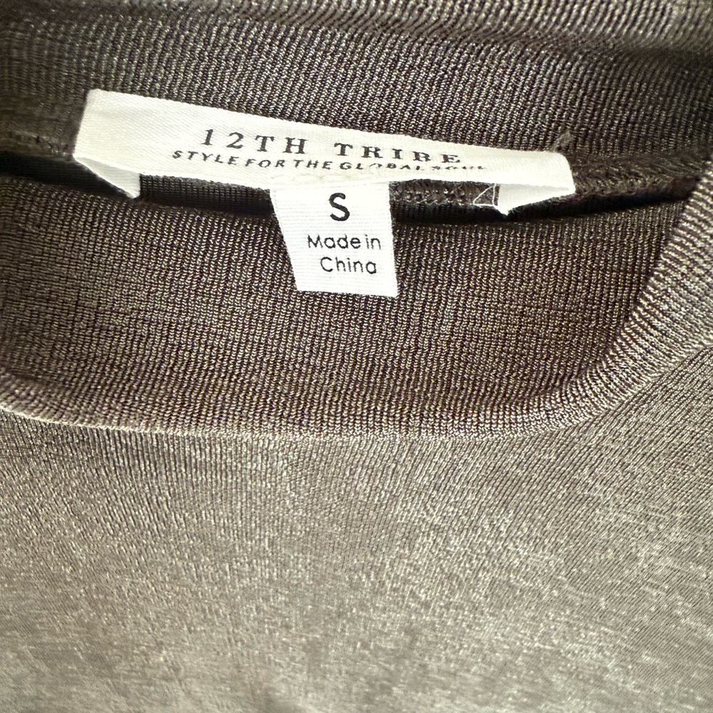 12th Tribe Chocolate Knit Top